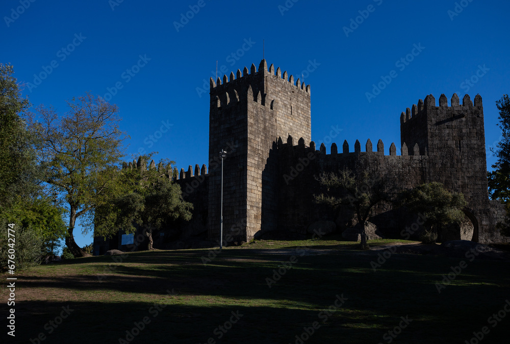 Portugal was born here, Castelo de Guimares, northern lands, Guimares, Minho, Portugal. Portugal was born here, Castelo de Guimares, northern lands, Guimares, Minho, Portugal.