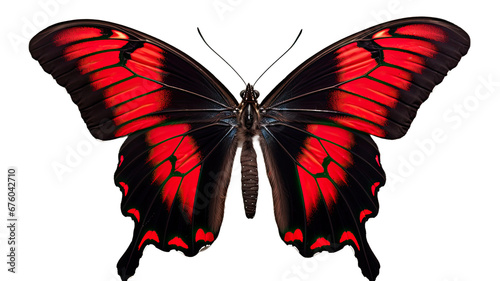 Papilio maackii. Alpine red swallowtail. Colorful exotic swallowtail butterfly photo