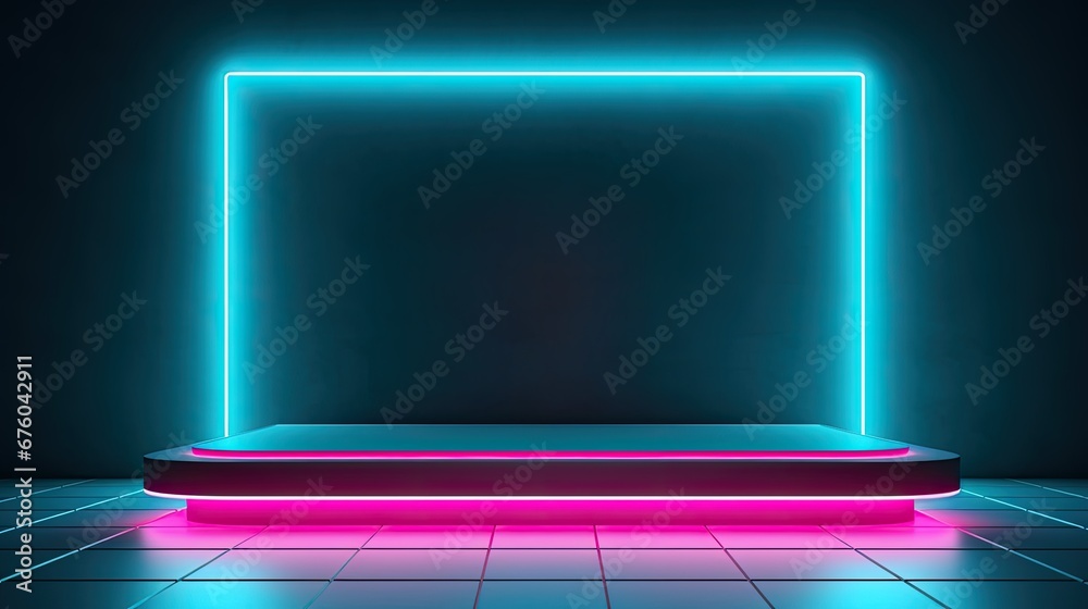 design mockup brick wall with neon led lighting for a sign design mockup brick wall with neon led lighting for a sign