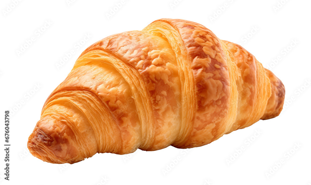 croissant isolated on white or transparent background