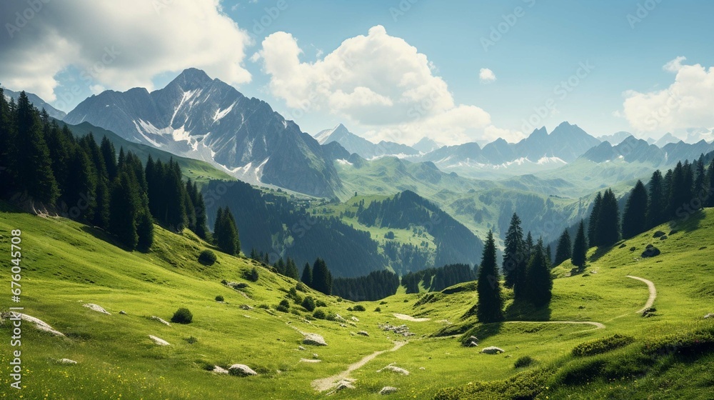 Scenic mountain nature along the Gerlos Alpine Road, Austria photography ::10 , 8k, 8k render