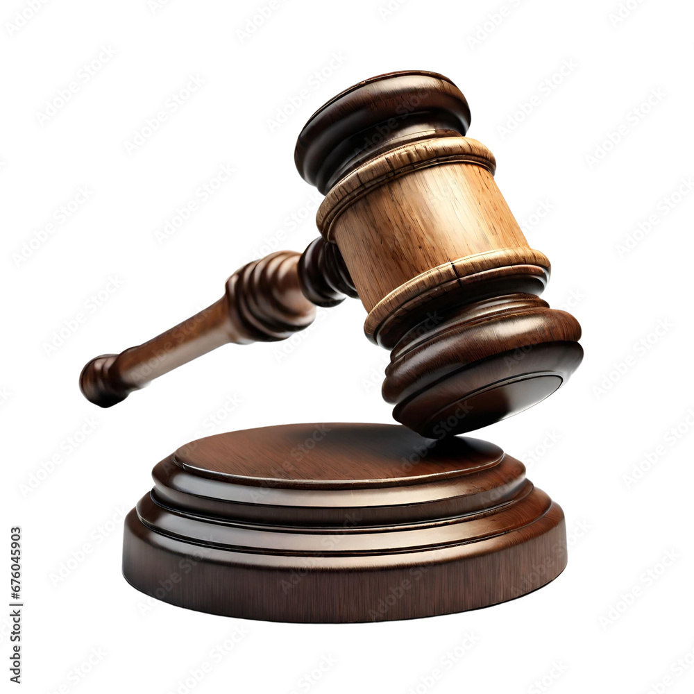 A wooden gavel on a stand A wooden gavel on a stand