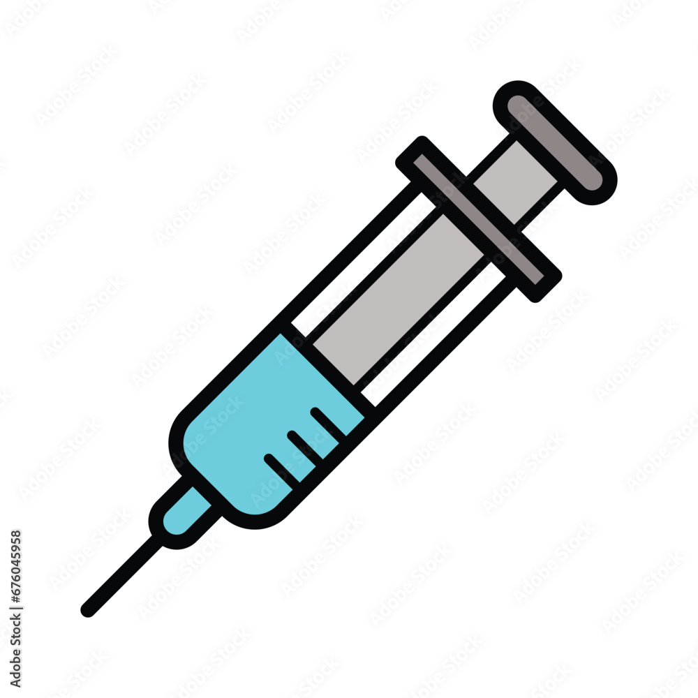 Syringe icon design, illustration design Syringe icon design, illustration design