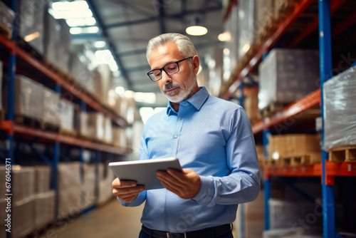 Strategic Inventory Control: Tablet in Warehouse Hands