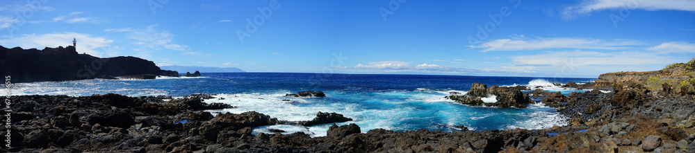 Punta de Teno panoramic ocean view, Canaries, Tenerife, Spain Punta de Teno panoramic ocean view, Canaries, Tenerife, Spain