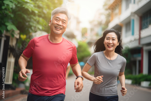 Neighborhood Fitness Chronicles: Asian Couple's Run