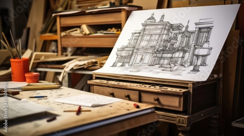 Drawings of furniture