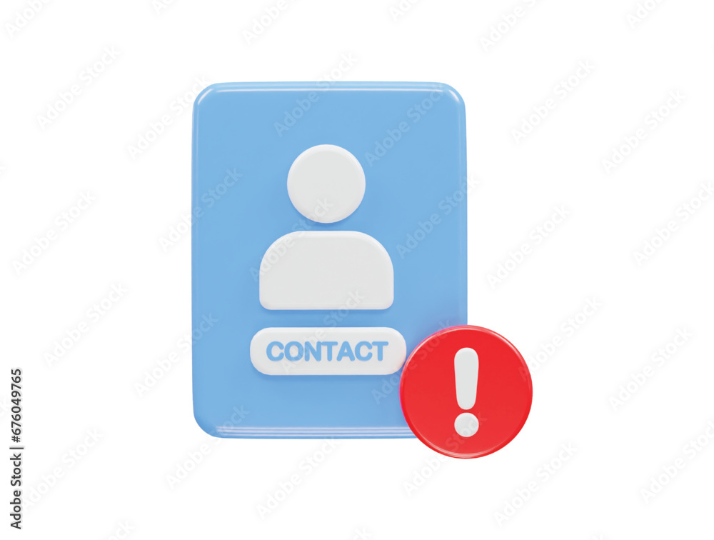 Contact book icon 3d rendering illustration element Contact book icon 3d rendering illustration element
