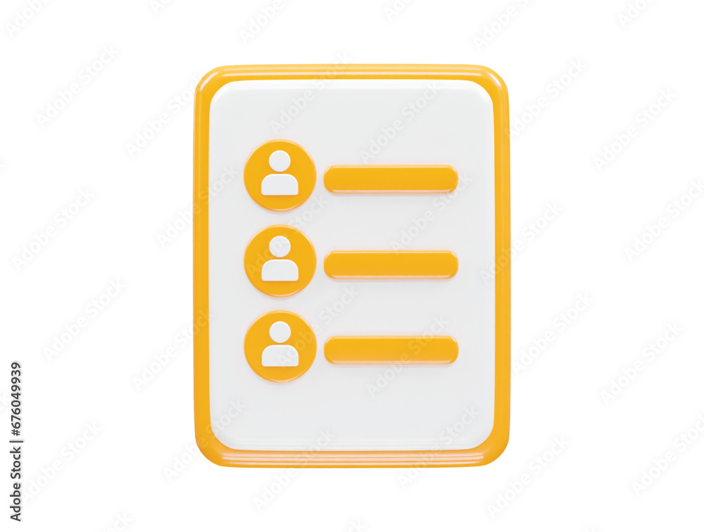 Contact book icon 3d rendering illustration element Contact book icon 3d rendering illustration element