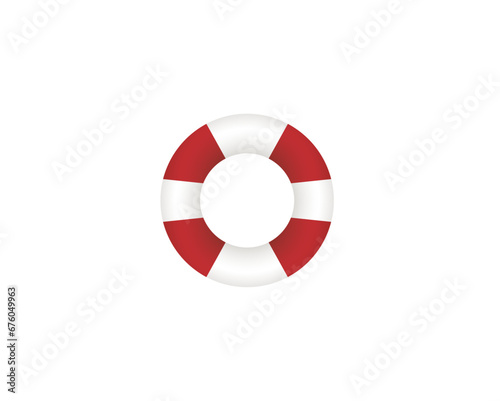 Lifebuoy vector illustration isolated on white background