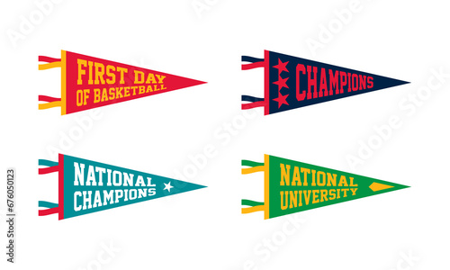 Basketball College Fan Pennants set