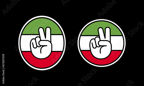 Soccer football game sport championship fan sticker to  Iran.