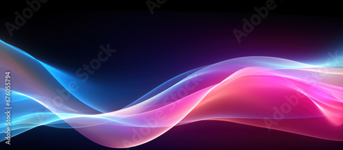 Abstract Purple soft light waves background for design and presentation