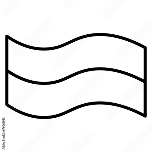 flags line icon