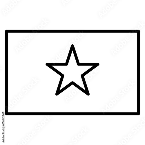 flags line icon