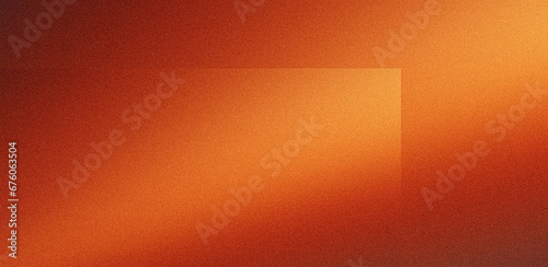 Orange gradient grainy background geometric shape abstract noise texture banner design