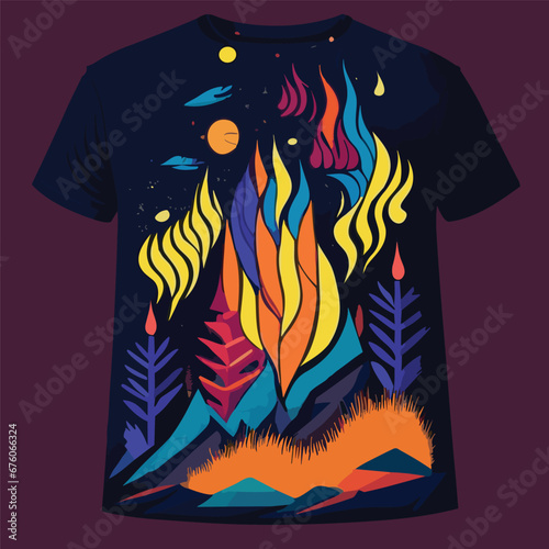 Radiant Revelry Professional New Year Tee Design