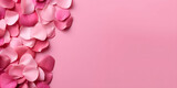 Pink petals on pink background