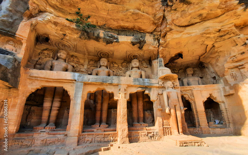 Gopachal rock-cut Jain monuments, or Gopachal Parvat Jaina monuments, are a group of Jain carvings dated to between 7th and 15th century. 