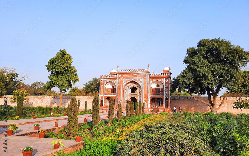 Tomb of I'timad-ud-Daulah is a Mughal mausoleum in the city of Agra in the Indian state of Uttar Pradesh. 