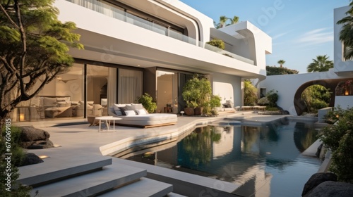 Modern Luxury Villa, Landscape design.