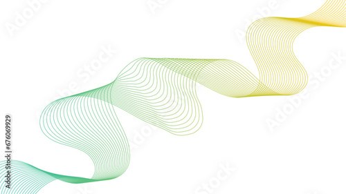 Dynamic gradient colorful flowing wave design element. Abstract wavy lines gradient vector line blend element. 