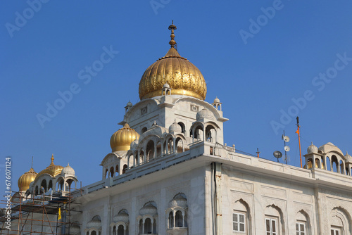 Sri Bangla Sahib Gurudwara, one of the most important Sikh temples in New Delhi, India It was first built as a small shrine by Sikh General Sardar Baghel Singh in 1783
