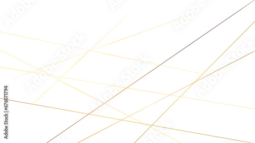 Low poly abstract white and golden lines background vector. Random line pattern background. Random chaotic lines abstract geometric pattern vector background.