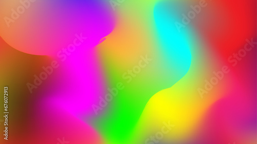 Blurred Color Wave Vibrant Gradient Background. Smooth and blurry colorful gradient mesh background. Colorful mesh gradient abstract background.