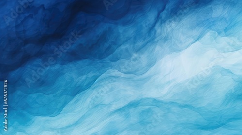 Abstract watercolor paint background by gradient deep blue color with liquid fluid grunge texture for background banner 
