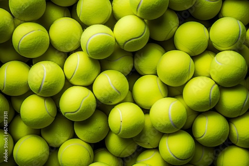 Vibrant tennis balls pattern background   brand new tennis balls for captivating design © Ilja