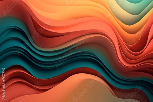 Soft Art Color strip gradient wave grain paper. Abstract texture background. Generative AI