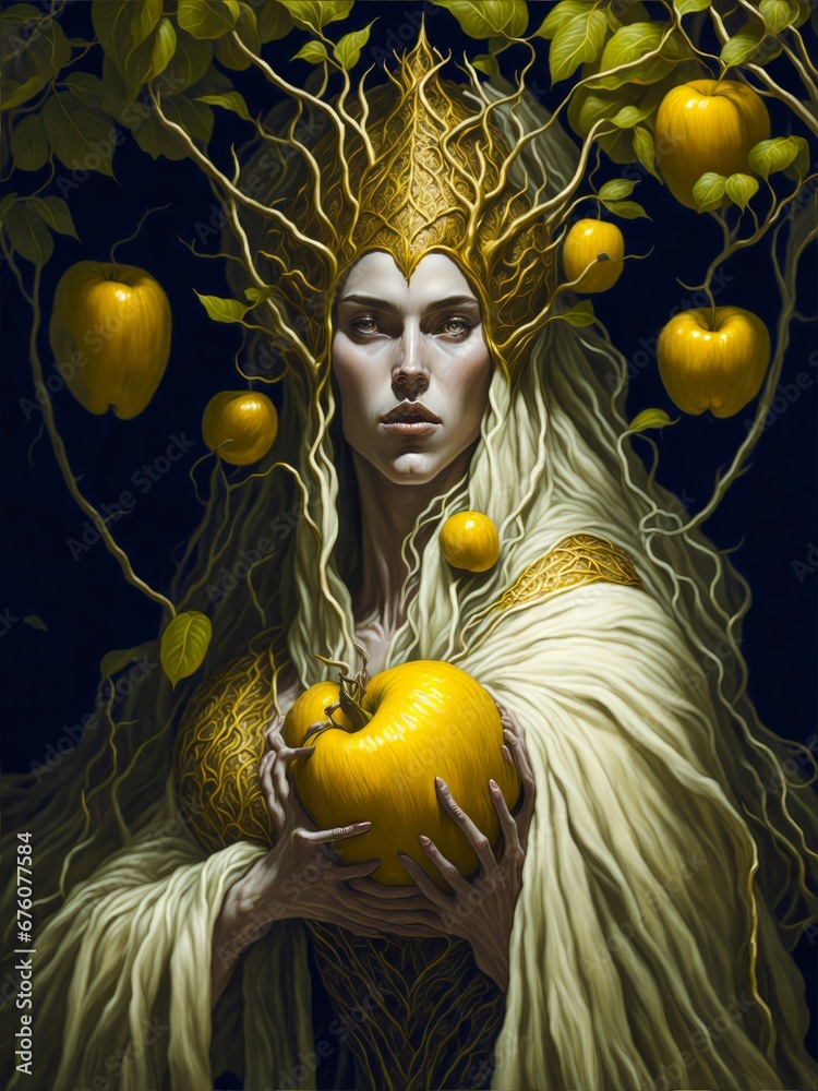 Idunn a Norse Goddess of Youth, the Rejuvenating One. Abstract ...