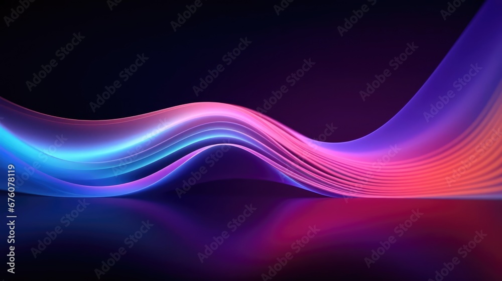 Big Neon Wave Background Big Neon Wave Background