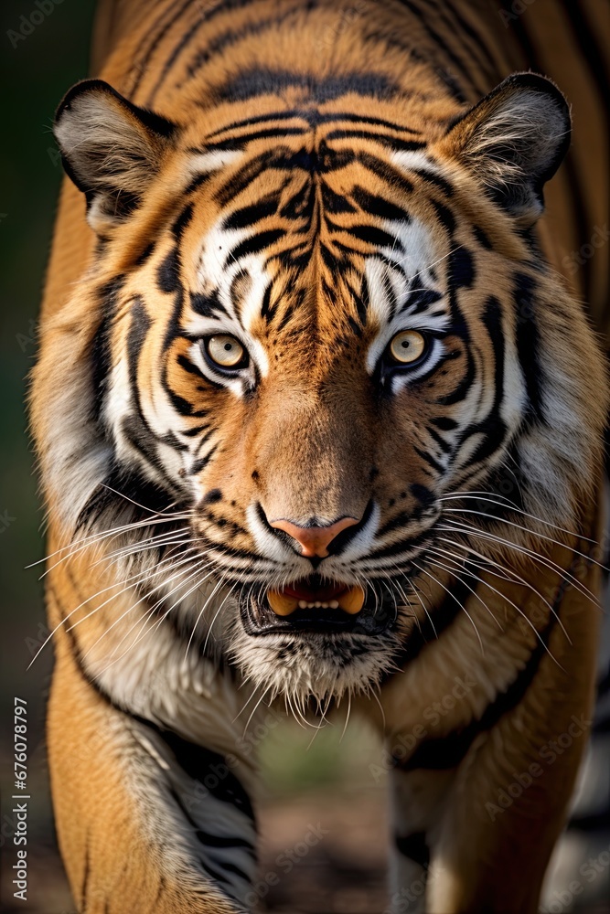 Large Tiger portrait. Ai Generative
