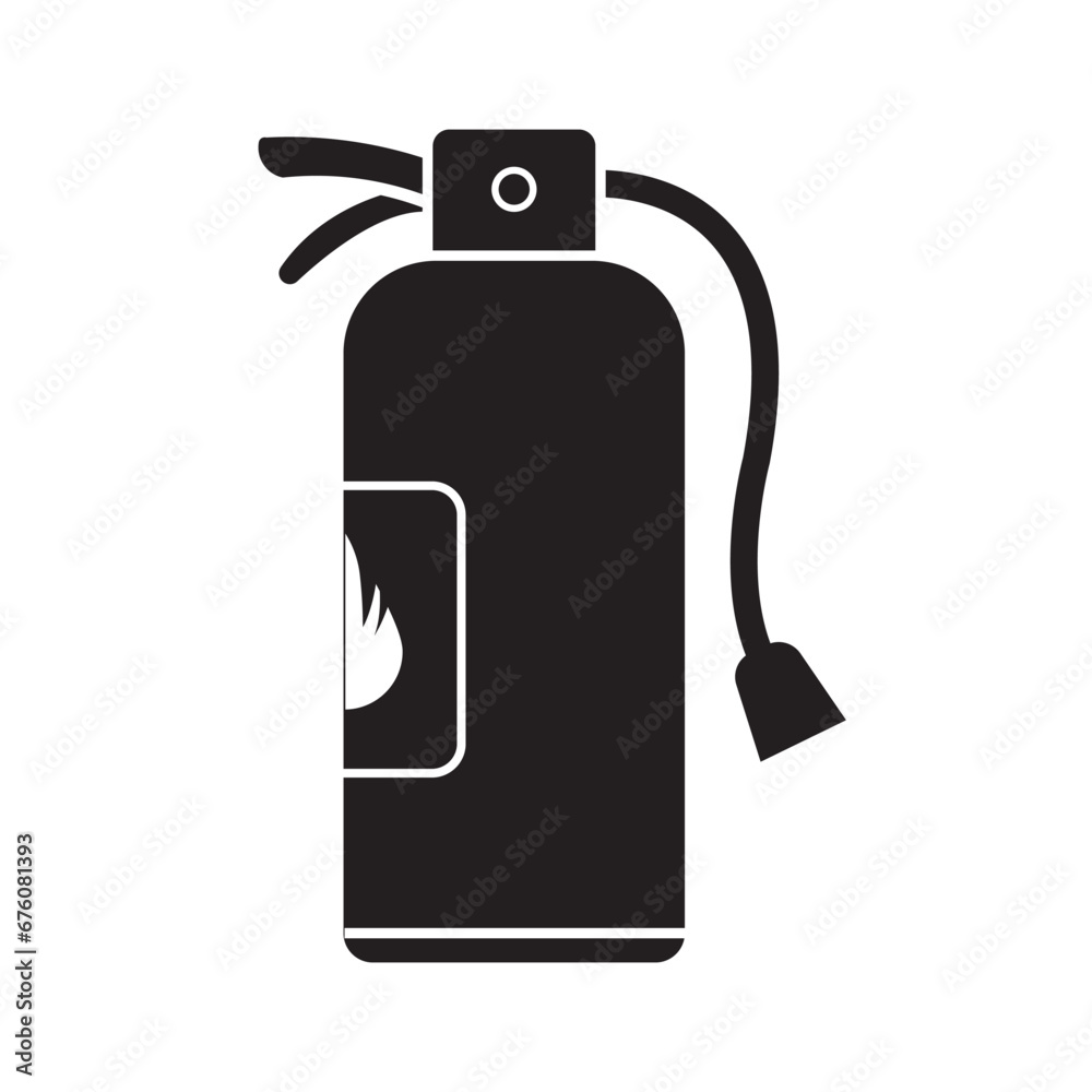 fire extinguisher icon logo vector design template