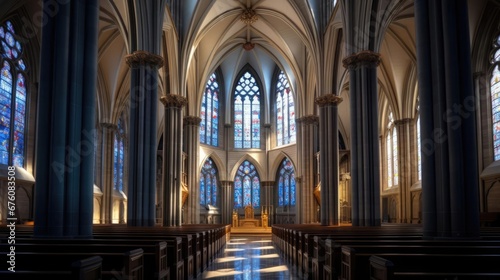 Cathedral interior architecture 