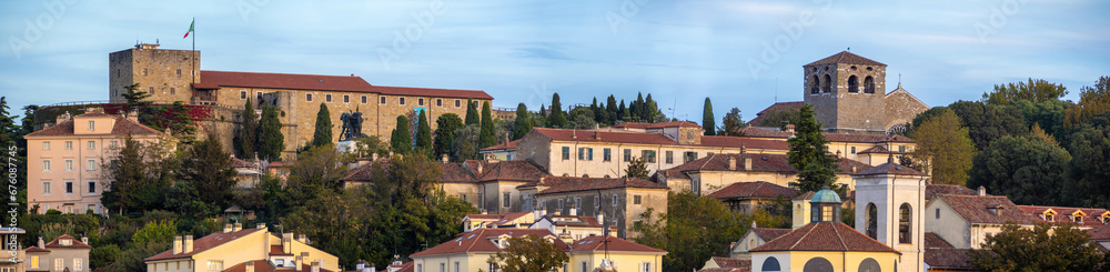 San Giusto Hill (castelliere), the heart of the ancient city of Trieste, Friuli Venezia Giulia, northeast Italy San Giusto Hill (castelliere), the heart of the ancient city of Trieste, Friuli Venezia Giulia, northeast Italy