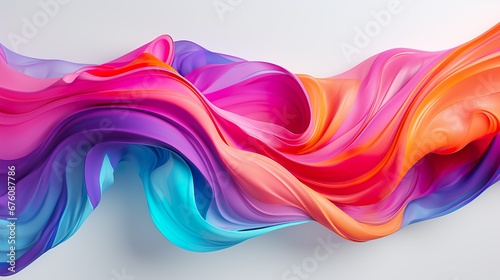 Fondo con ondas y colores armoniosos. Concepto de pintura, acuarela. Generado por IA. 