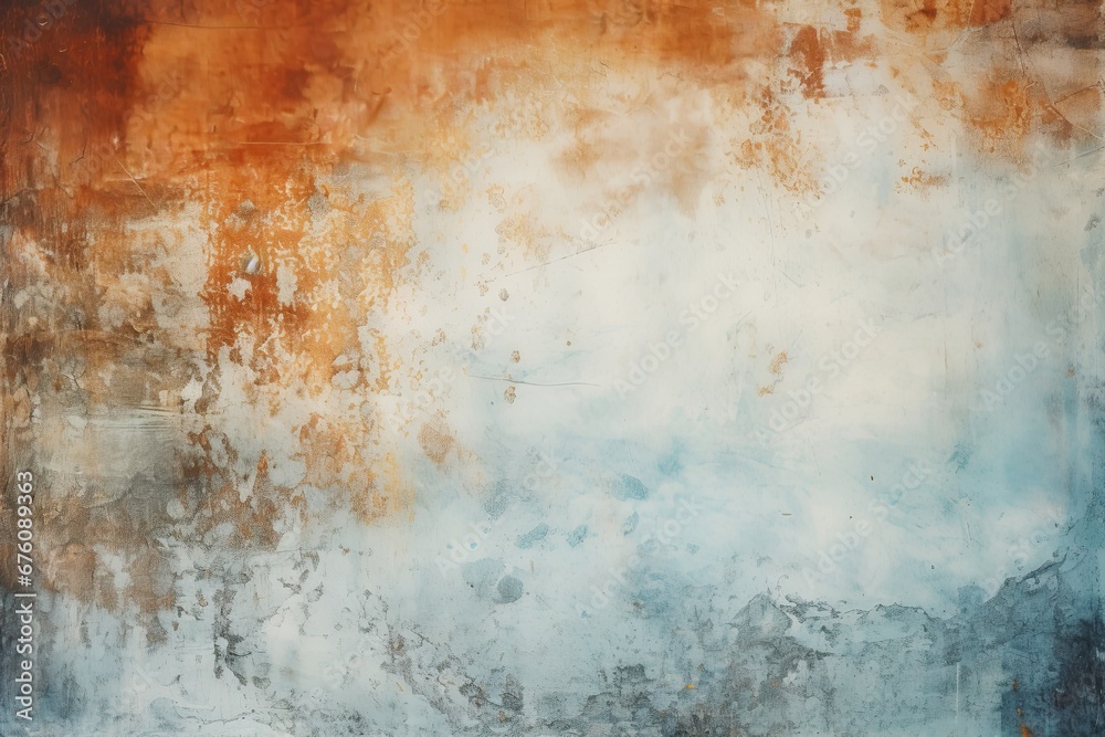 Rusted metal plate texture background. Ai Generative