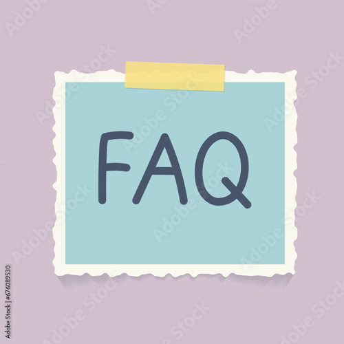 FAQ (Frequently Asked Questions) concept- vector illustration