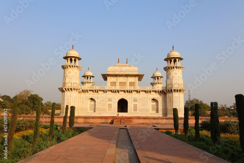 Tomb of I'timad-ud-Daulah is a Mughal mausoleum in the city of Agra in the Indian state of Uttar Pradesh India. "jewel box","Bachcha Taj" or the "Baby Taj © Daniel Meunier