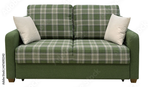 Sofa isolated on white background. Including clipping path