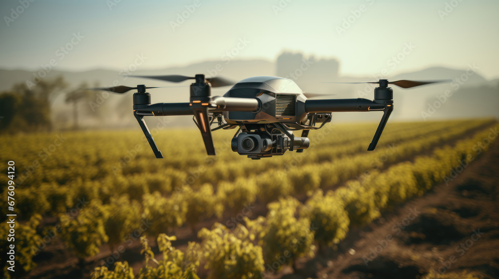 Drone Flying Over Vineyards During Sunset
Drone Flying Over Vineyards During Sunset
