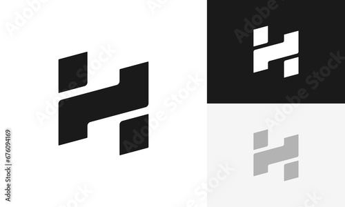 Initials H logo design. Initial letter H logo design vector