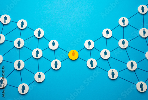 Quadro su tela Connecting mediator
