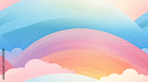  a pastel colored background with clouds and a blue sky in the middle of the image and a pink and blue sky in the middle. generative ai