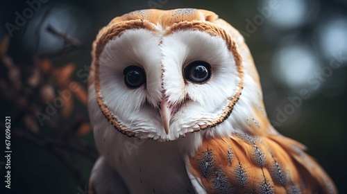 common barn owl ( Tyto albahead ) head close up photography ::10 , 8k, 8k render ::3  © Abid