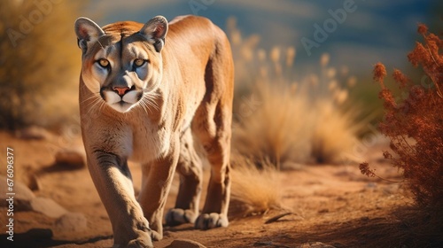 Cougar (Puma concolor), also commonly known as the mountain lion, puma, panther, or catamount. is the greatest of any large wild terrestrial mammal in the western hemisphere. photography ::10 , 8k, 8k photo