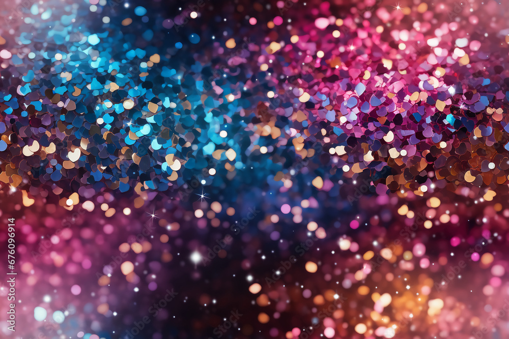 colorful glittery sparkle background. AI generative